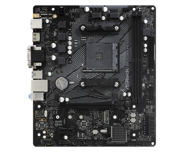 Материнская плата ASRock B550M-HDV (AM4/AMD B550/2xDDR4/mATX) купить! 