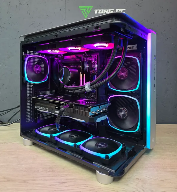 Игровой компьютер 685216 (Core i9-13900K 3.0 ГГц/Z790/64 ГБ DDR5 6.0 ГГц/GeForce RTX 5080 24 ГБ/Блок 1000W/Wi-Fi/Корпус Montech KING 95 ULTRA TG SPCC Cold Steel/Win 11 Pro Trial) - купить по выгодной цене!