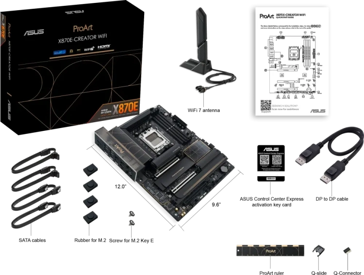 Материнская плата ASUS PROART X870E-CREATOR WIFI (90MB1IG0-M0EAY0) купить! 