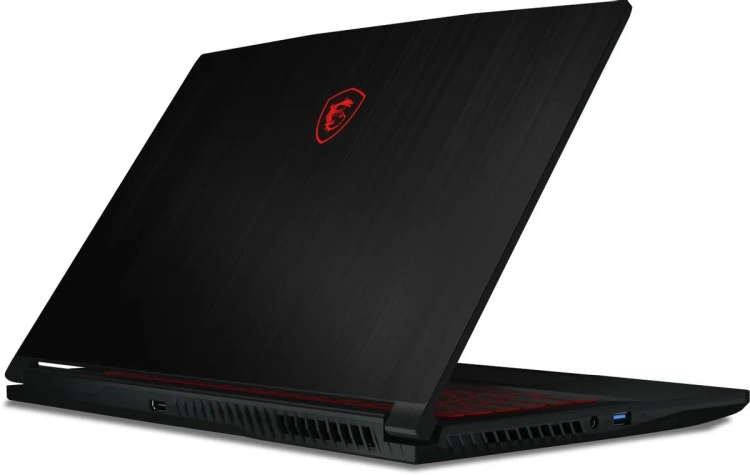 Ноутбук MSI GF63 Thin 10SC-635XRU (Intel Core i7-10750H 2600MHz/15.6"/1920x1080/8Gb/512Gb SSD/NVidia GTX1650 4Gb/WiFi/BT/DOS) черный - фото