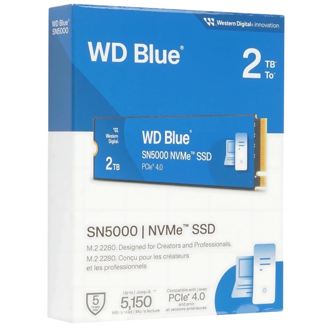 Твердотельный накопитель Western Digital 2000 Gb SN5000 Blue (WDBS3F0020BNC-WRSN) купить! 