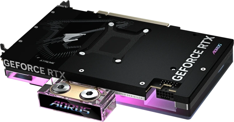 Видеокарта Gigabyte GeForce RTX 5080 AORUS XTREME WATERFORCE WB OC 16Gb (GV-N5080AORUSX WB-16GD) купить! 