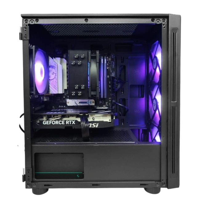 Игровой компьютер 990483 (Ryzen 7 5800X 3,8 ГГц/AMD B550/32 ГБ 3,2 ГГц/1024 ГБ SSD/RTX 4070 12 ГБ/Wi-Fi/750W/ACD Citadel 104 ARGB Fan Black TG Black) - купить по выгодной цене!