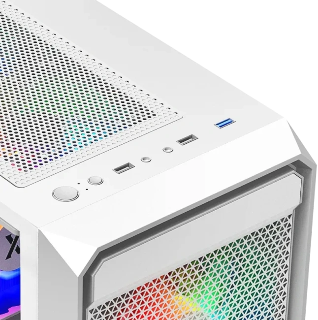 Компьютерный корпус XASTRA A303M TG 3FRGB White (A303M-2FC14F-1FC12F-D-WH) купить! 