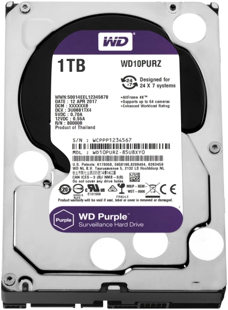 Жесткий диск 1 Тб Western Digital WD10PURZ купить! 