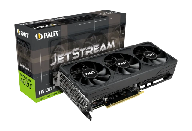 Видеокарта Palit GeForce RTX 4060 Ti JetStream 16 Гб (NE6406T019T1-1061J) купить! 