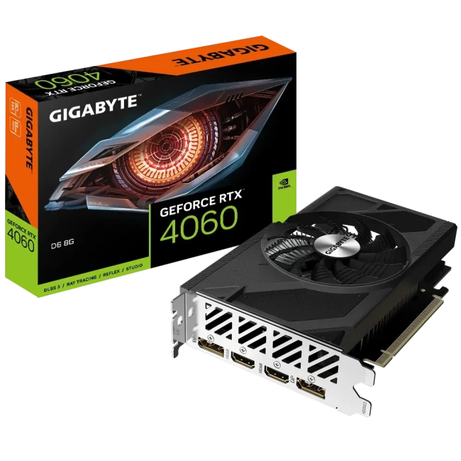 Видеокарта GIGABYTE GeForce RTX 4060 D6 8G (GV-N4060D6-8GD) купить! 