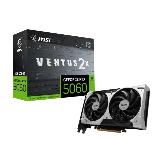 Видеокарта MSI GeForce RTX 5060 8G VENTUS 2X OC V1 (G5060-8V2CV1) купить! 