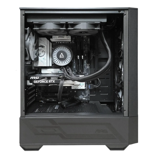 Игровой компьютер 989865 (Core i5-12400F 2.5 ГГц/Intel B760/32 ГБ DDR4 3.2 ГГц/1024 ГБ SSD/RTX 4060 Ti 8 ГБ/Wi-Fi/650W/MSI MAG FORGE 112R ARGB TG) - купить по выгодной цене!