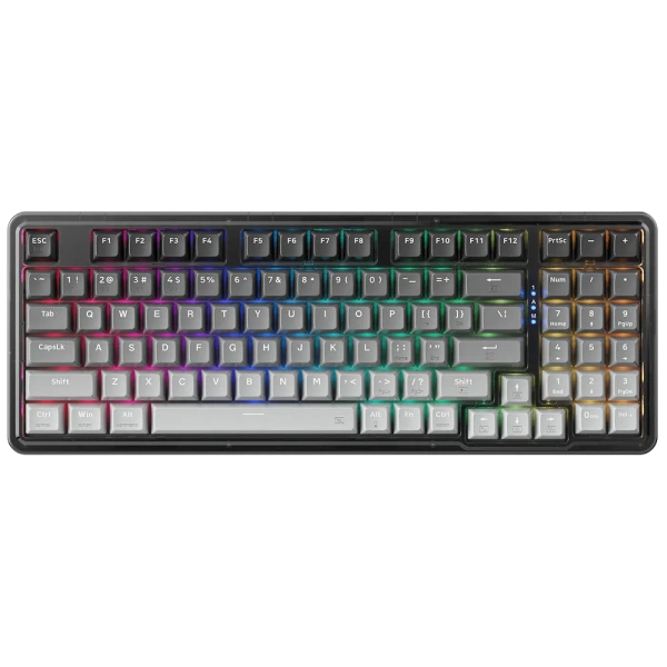 Фото - Механическая клавиатура беспроводная Machenike K500F-B94W Pro Серая Русская раскладка