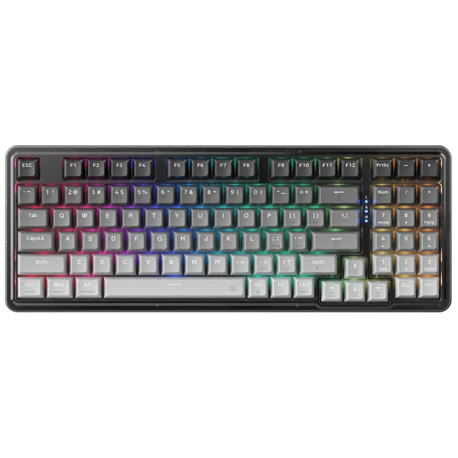 Фото - Механическая клавиатура беспроводная Machenike K500F-B94W Pro Серая Русская раскладка