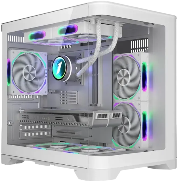 Компьютерный корпус 1STPLAYER UVIEW UV5 White (UV5-WH) купить! 