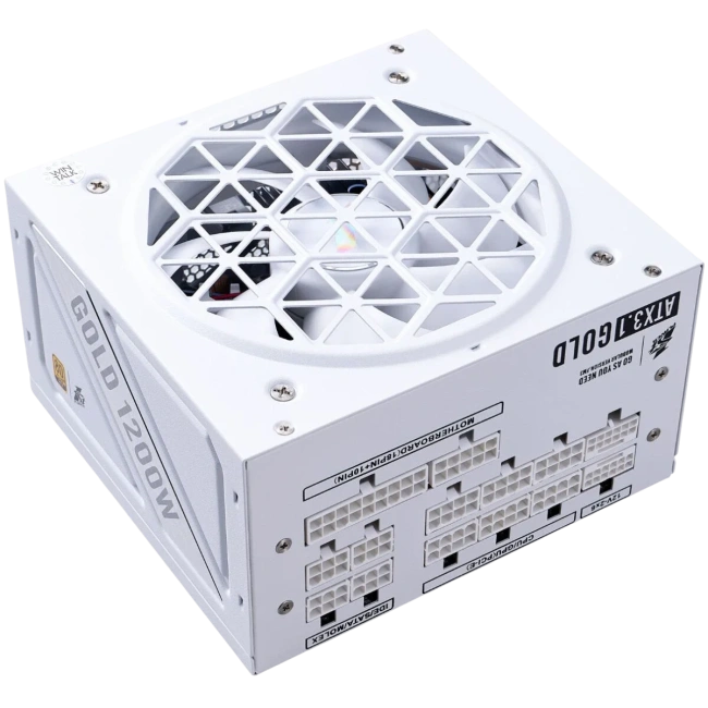 Блок питания 1STPLAYER 1200W NGDP GOLD White (HA-1200BA4-WH) 16 Pin (PCIe 5.1 Connector Cable Details) купить! 