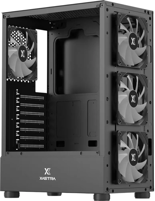 Компьютерный корпус XASTRA A301 4FRGB Black (A301-BK-FC120FRGB-4F-GL) купить! 