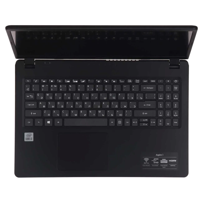 Ноутбук Acer Aspire 3 A315-56-32E4 (Core i3 1005G1/15.6"/FHD/4GB/512GB SSD/UHD/Win 10 H) NX.HS5ER.00S, черный - фото