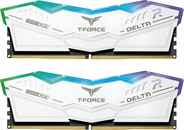 Оперативная память DDR5 32 Gb 7200 MHz Team Group T-FORCE DELTA RGB White (FF4D532G7200HC34ADC01) купить! 