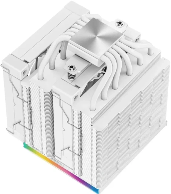 Кулер для процессора Deepcool AK620 DIGITAL WH ARGB PWM White купить! 