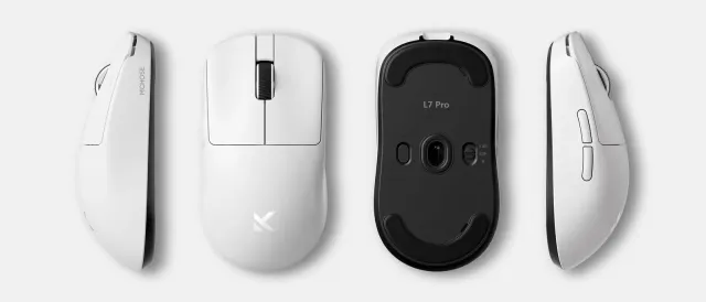 Мышь беспроводная Mchose l7 pro радиоканал/bluetooth/ белый