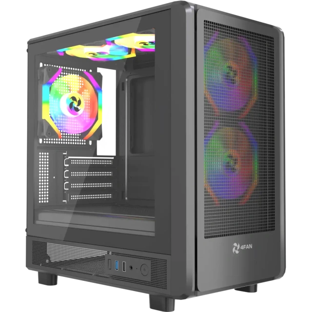 Корпус компьютерный 4FAN Goldrim Black wFans купить! 