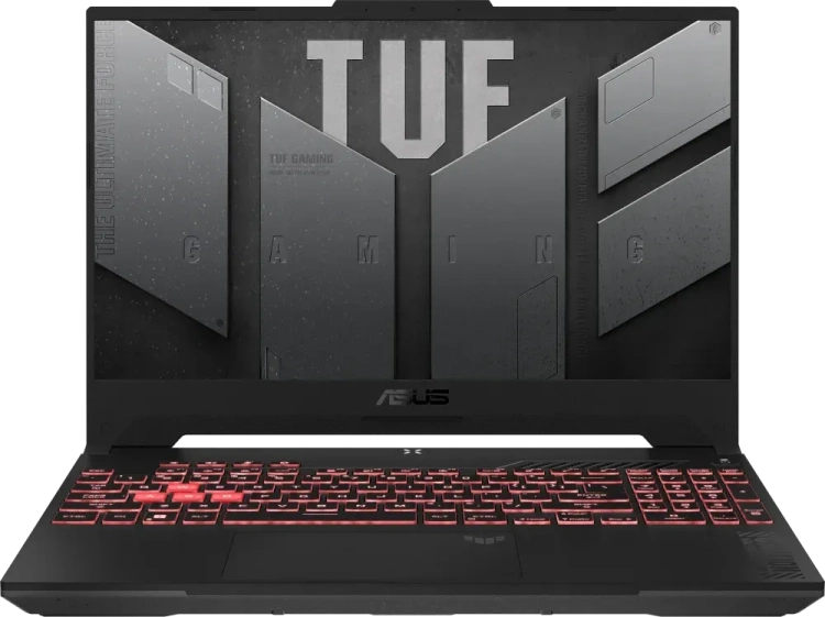 Ноутбук ASUS TUF Gaming FA507NUR (AMD Ryzen 7 7435H/15.6" FHD/32Gb/4096Gb SSD/NVIDIA GeForce RTX 4050/Win 11 Pro) Серый - фото