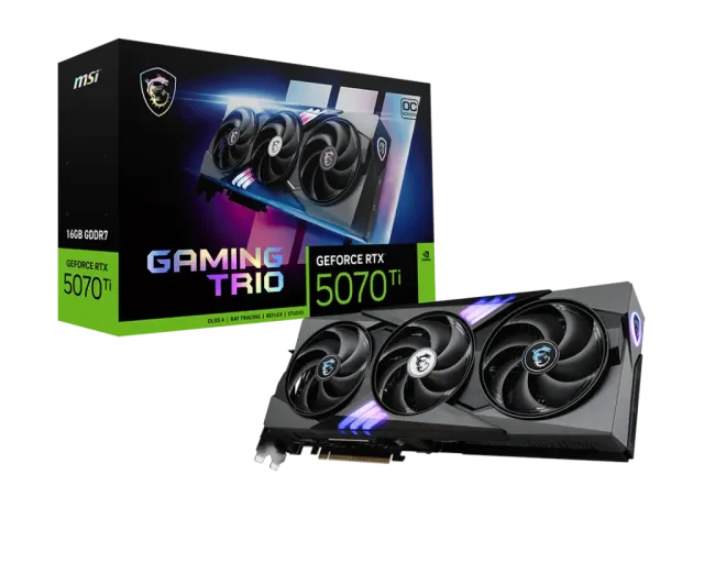 Видеокарта MSI GeForce RTX 5070 Ti 16G GAMING TRIO OC (G507T-16GTC), Retail купить! 