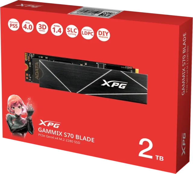 Твердотельный накопитель ADATA 2000 Gb AGAMMIXS70B-2T-CS купить! 