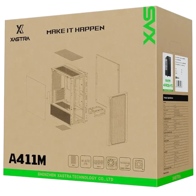 Компьютерный корпус XASTRA A411M 4ARGB-FC TG Black (A411M-4FC12A) купить! 