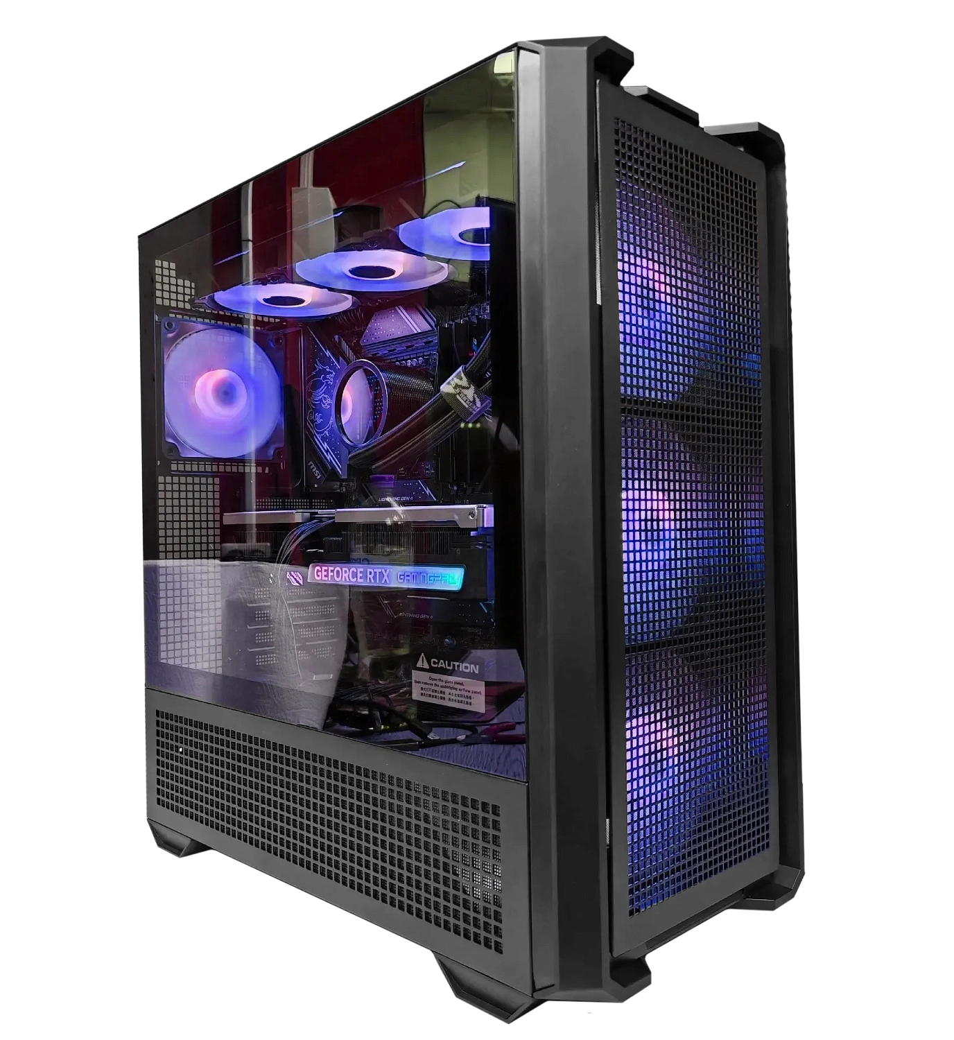 Игровой компьютер 989710 (Ryzen 9 9900X3D 4,4 ГГц/AMD B850/32 ГБ DDR5 6 ГГц/2048 ГБ SSD/RX 9070 XT 16 ГБ/Wi-Fi/1000W/MSI MAG FORGE 320R AirFlow TG ARGB)