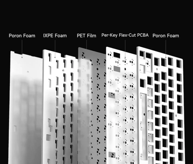 Фото - Механическая беспроводная клавиатура MCHOSE G75 PRO цвет-градиент, русская раскладка