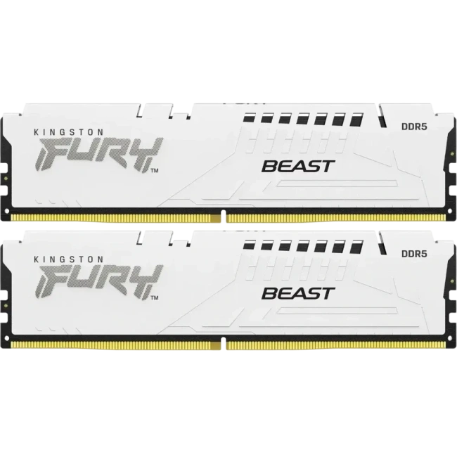 Оперативная память DDR5 64 Gb 6000 MHz Kingston FURY Beast White (KF560C30BWK2-64) купить! 