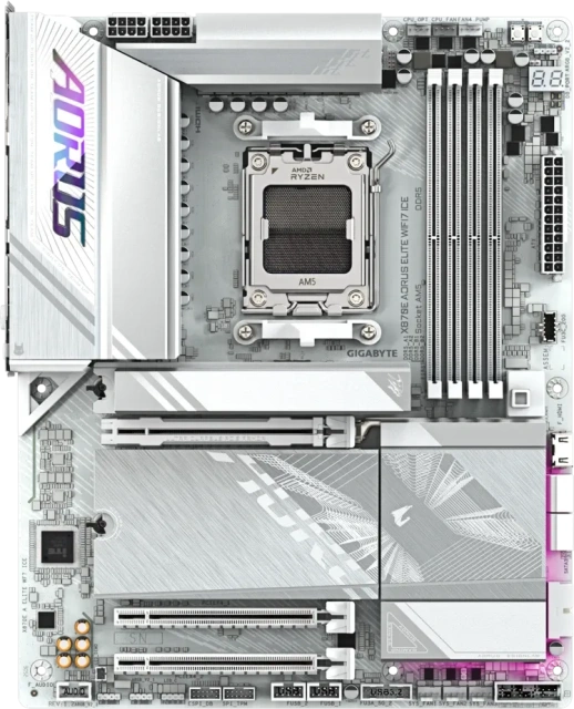 Материнская плата Gigabyte X870E AORUS ELITE WIFI7 ICE купить! 