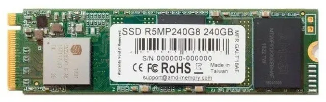 Твердотельный накопитель SSD 240 ГБ M.2 NVMe AMD Radeon R5 (R5MP240G8) купить! 