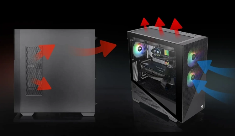 Компьютерный корпус Thermaltake Divider 370 TG ARGB (CA-1S4-00M1WN-00) черный купить! 