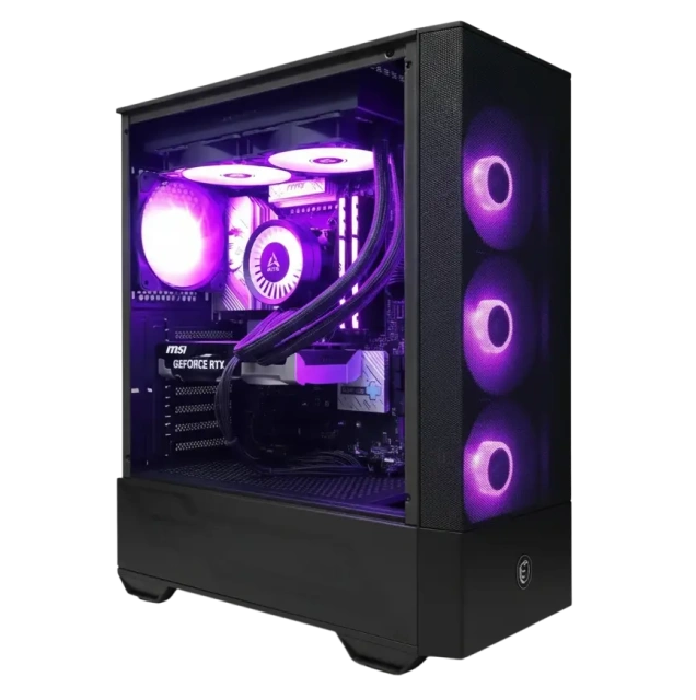 Игровой компьютер 991693 (Core i5-14400 2.5 ГГц/AMD B650/32 ГБ 6.0 ГГц/1024 SSD/RTX 5060 Ti 8 ГБ/Wi-Fi/650W/MSI MAG FORGE 111R ARGB TG Черный) - купить по выгодной цене!