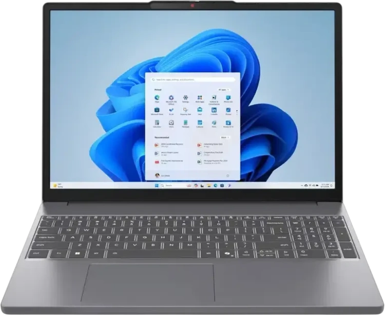 Ноутбук Lenovo IdeaPad Slim 3 16IRH10R (Intel Core 5 210H/16.0" 1920x1200/16Gb/512Gb SSD/Intel Graphics/Win 11 Home) Luna Gray - фото