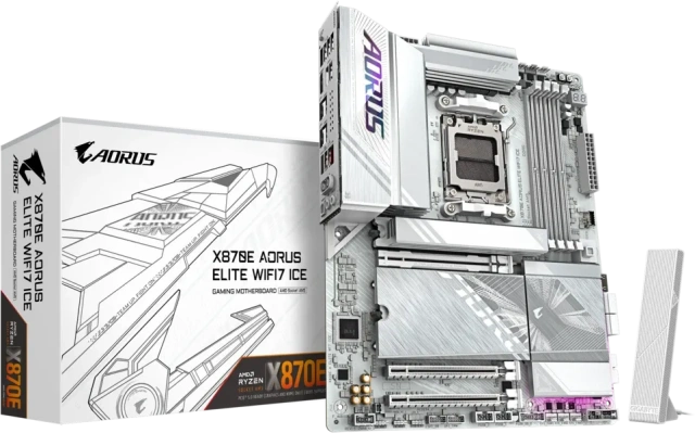 Материнская плата Gigabyte X870E AORUS ELITE WIFI7 ICE купить! 