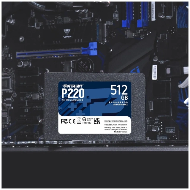 Твердотельный накопитель SSD 512 ГБ 2.5" SATA Patriot P220 (P220S512G25) купить! 