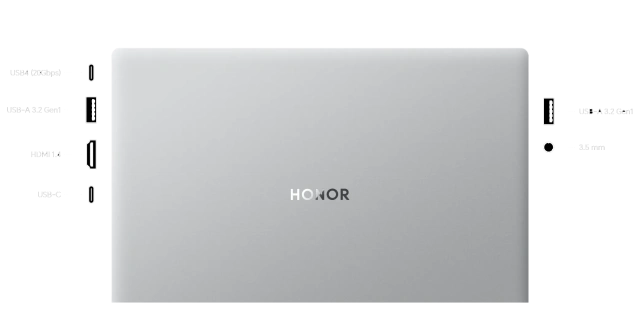 Ноутбук HONOR MagicBook X16 Plus (Ryzen 7 8845HS/16.1"/2560x1600/32Gb/2Tb SSD/Radeon 780M/Win 11 Pro) Silver - фото