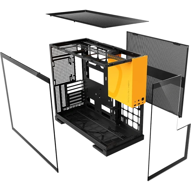 Компьютерный корпус Geometric Future Model 5 ARGB Black Yellow with fans (1AM5WKBY01100) купить! 