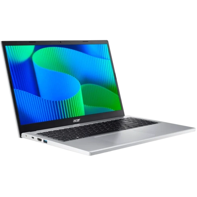 Ноутбук Acer Extensa 15 EX215-34-P0AB (Intel N200/15.6"/1920x1080/8Gb/256GB SSD/Intel UHD Graphics/Wi-Fi/Bluetooth/no OS) Silver - фото