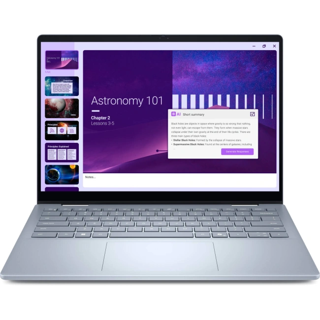 Ноутбук Dell 14 Plus 2-in-1 DB04250 (Ultra 7 256V/14" 1920x1200 Touch/16Gb/1Tb SSD/Win 11 Home) Ice Blue - фото