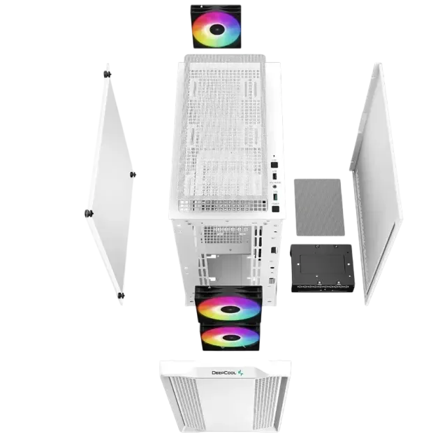 Компьютерный корпус Deepcool CC360 TG WH ARGB White (R-CC360-BKAPM3-G-1) купить! 