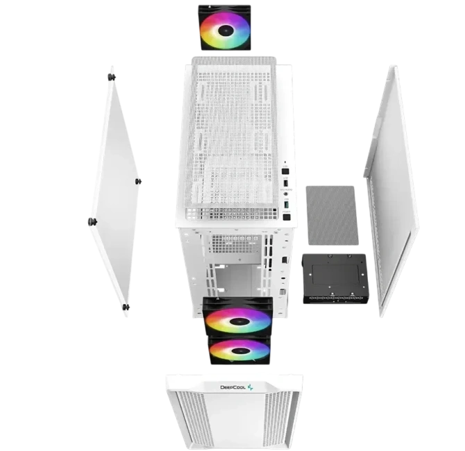 Компьютерный корпус Deepcool CC360 TG WH ARGB White (R-CC360-BKAPM3-G-1) купить! 