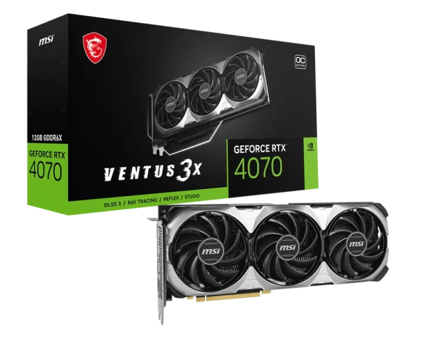 Видеокарта MSI GeForce RTX 4070 Ti VENTUS 3X OC (RTX 4070 Ti VENTUS 3X E1 12G OC) купить! 