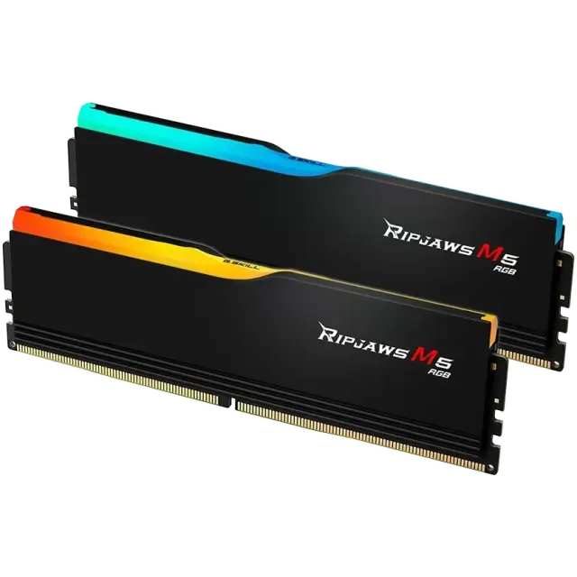 Оперативная память DDR5 64 Gb 6400 MHz G.Skill RIPJAWS M5 RGB Black (F5-6400J3239G32GX2-RM5RK) купить! 