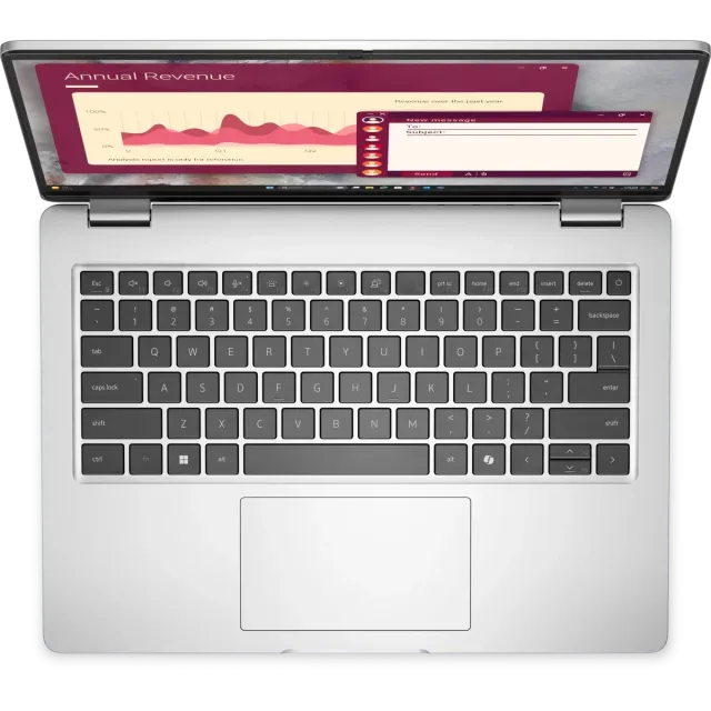 Ноутбук Dell 14 DС14250 (Intel Core 7 150U/14" 1920x1200/16G/1Tb SSD/Intel Graphics/Wi-Fi/BT/Win 11 Home) Silver - фото