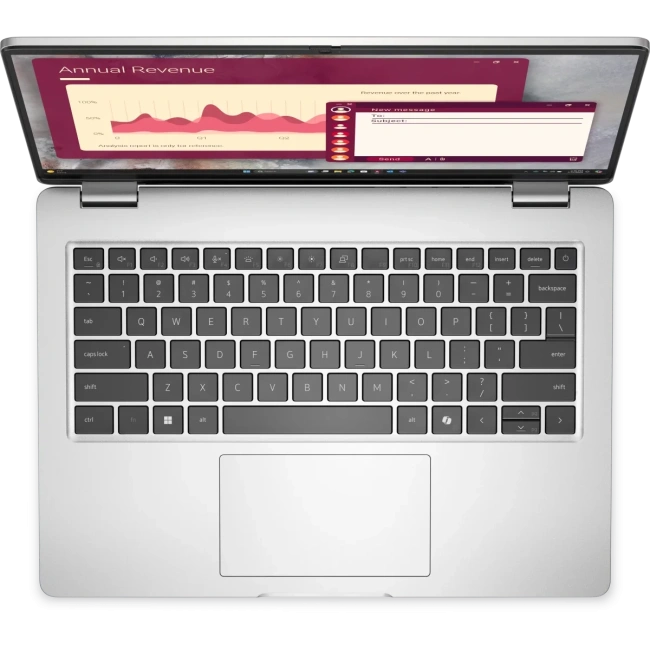 Ноутбук Dell 14 DС14250 (Intel Core 7 150U/14" 1920x1200/16G/1Tb SSD/AMD Radeon Graphics/Wi-Fi/BT/Win 11 Home) Silver - фото