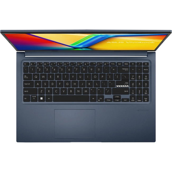 Ноутбук Asus VivoBook M1502QA-BQ165 (AMD Ryzen 7 5800H/15.6"/1920x1080/16Gb/512Gb SSD/no OS) Синий - фото