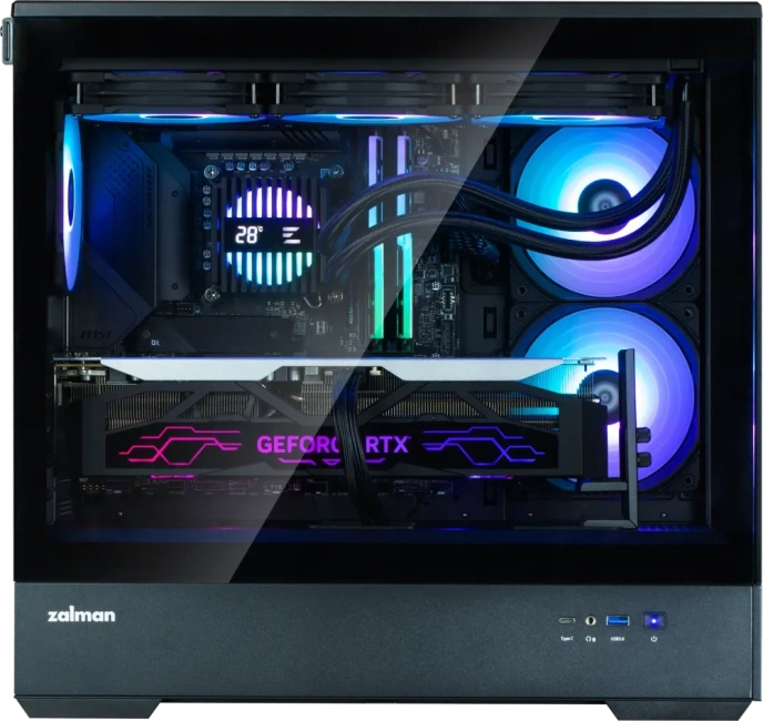 Компьютерный корпус Zalman P30 V2 TG ARGB Black купить! 