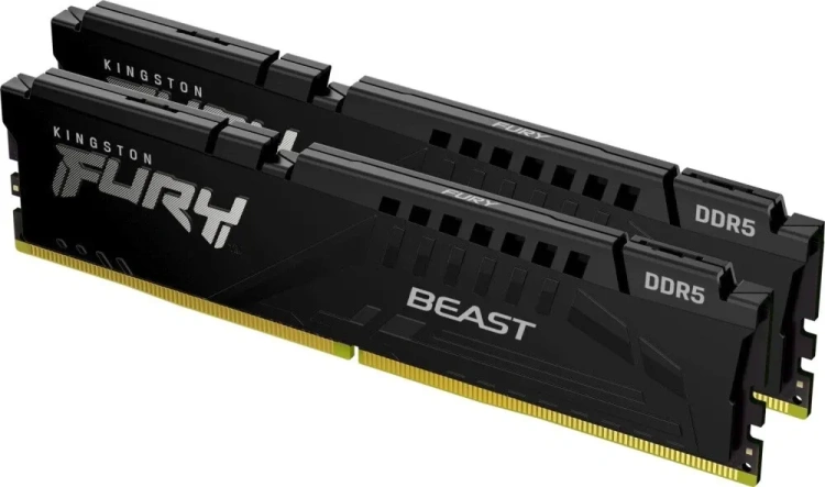 Оперативная память DDR5 32 Gb 5600 MHz Kingston FURY Beast Black (KF556C36BBEK2-32) купить! 